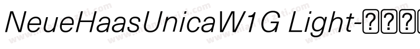 NeueHaasUnicaW1G Light字体转换